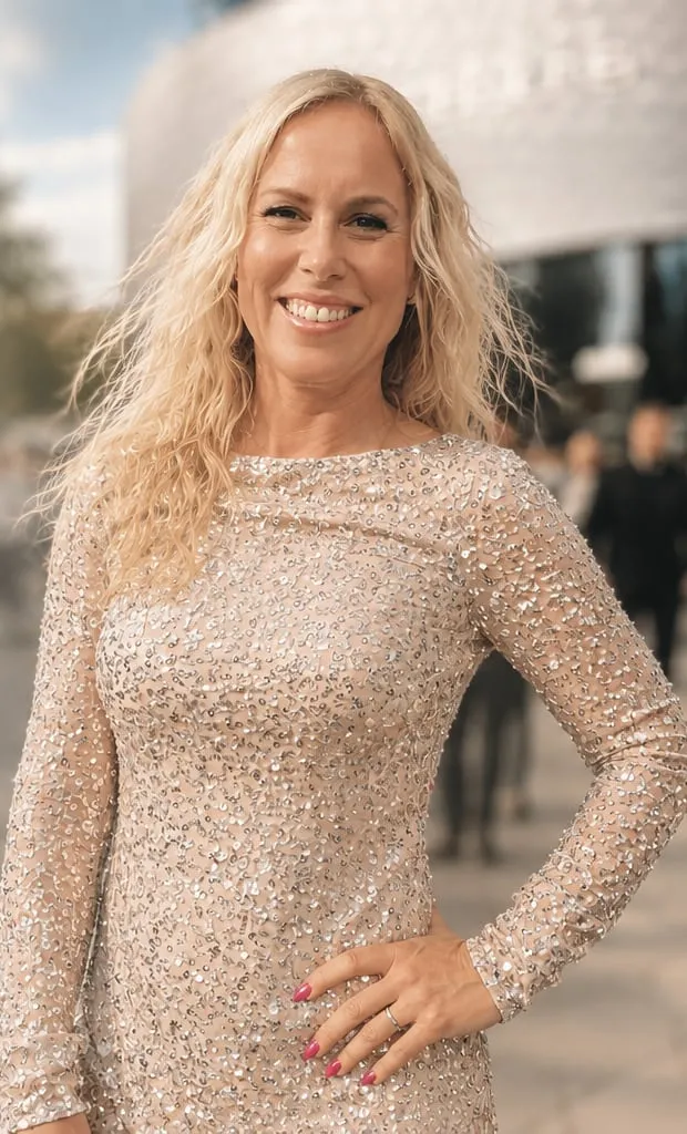 Ann-Sofie Gaviria Vetander ler mot kameran.